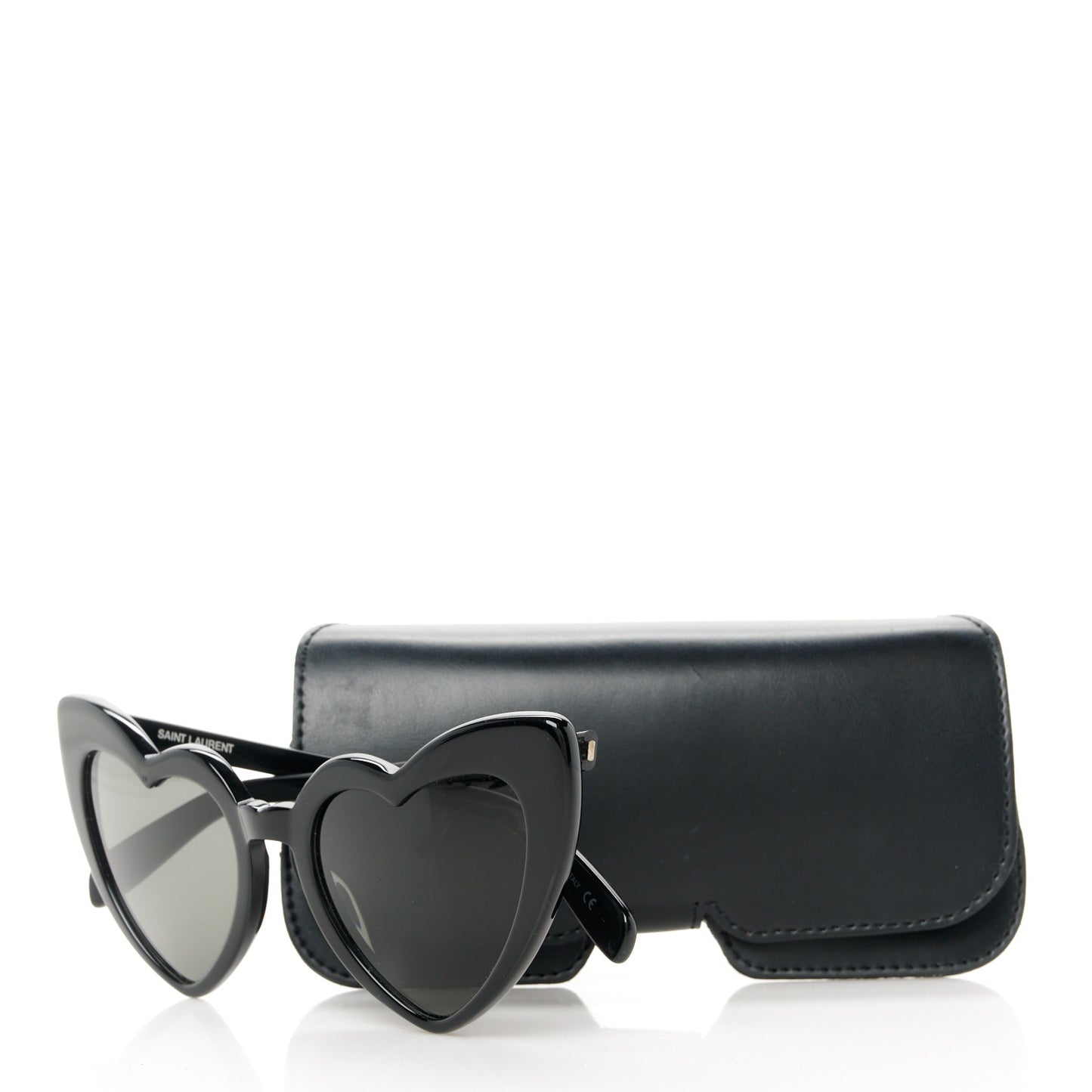 Acetate Heart Frame Loulou SL181 Sunglasses Black