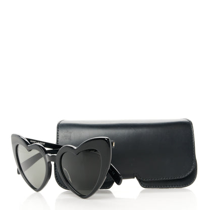 Saint Laurent Acetate Heart Frame Loulou SL181 Sunglasses Black 9 of 9