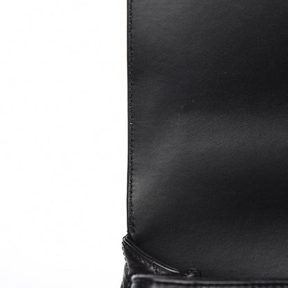 Chanel Calfskin Chevron Quilted Small Coco Handle Flap Black 10 of 12