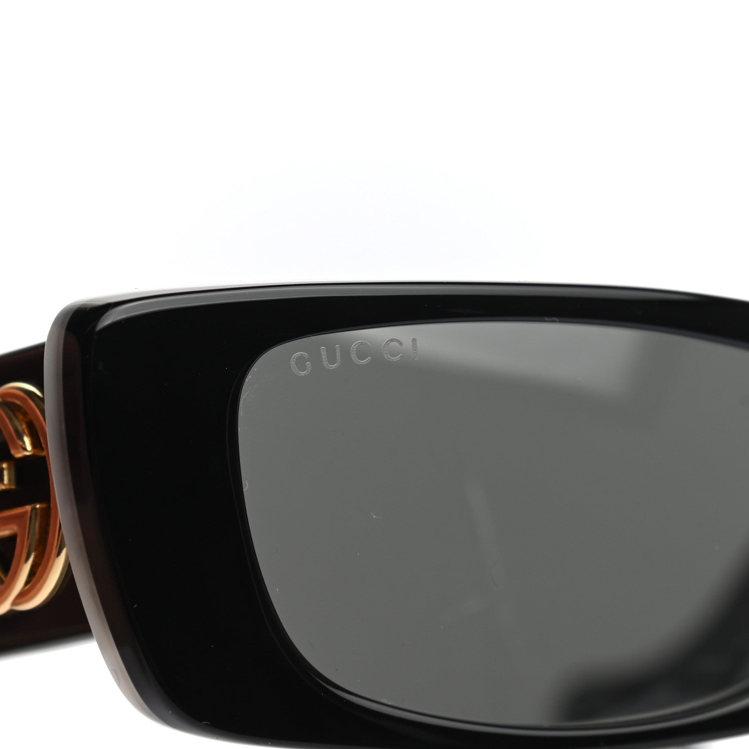 Gucci Acetate Rectangular Sunglasses GG0516S Black 7 of 7