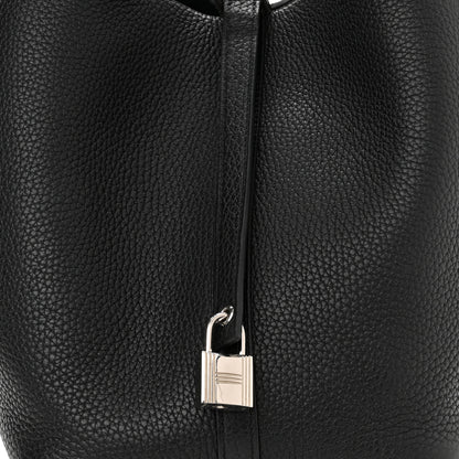 Hermes Taurillon Clemence Picotin Lock 22 MM Black 8 of 11