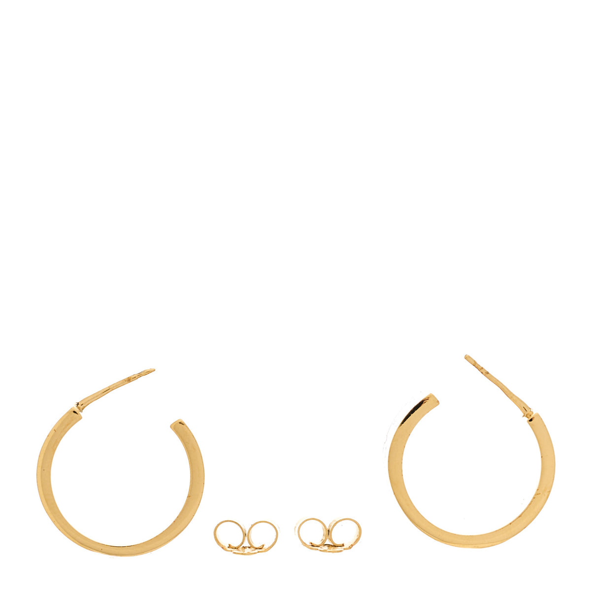 Enamel Nanogram Earrings Gold Black