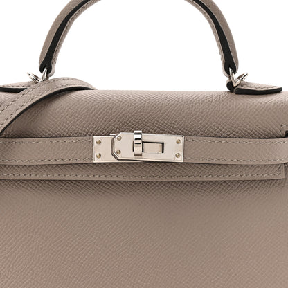 Hermes Epsom Mini Kelly Sellier 20 Gris Asphalte 8 of 12