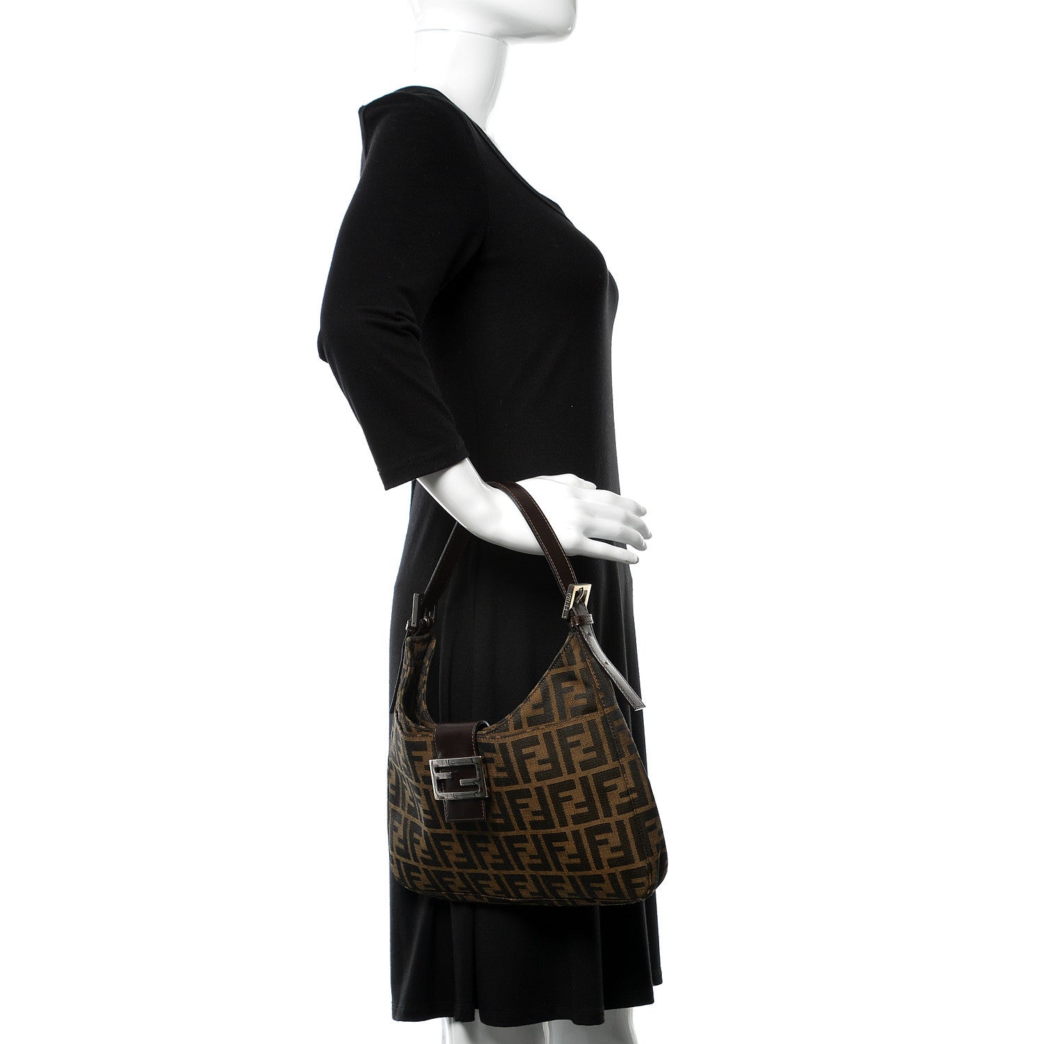 Fendi Zucca Shoulder Bag Tobacco 3 of 10