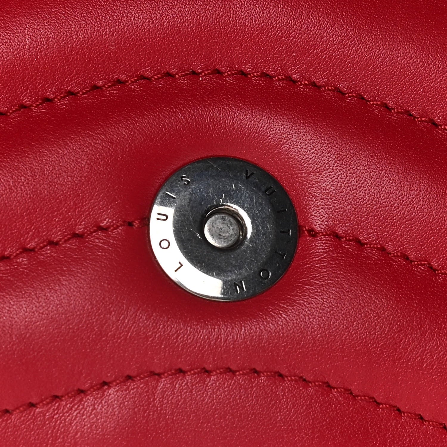 Louis Vuitton Calfskin New Wave Chain Pochette Scarlet 8 of 16