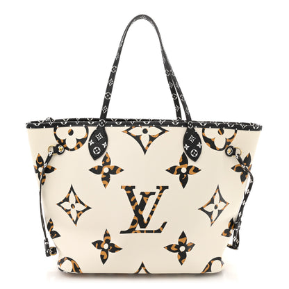 Louis Vuitton Monogram Giant Jungle Neverfull MM Ivory 1 of 13