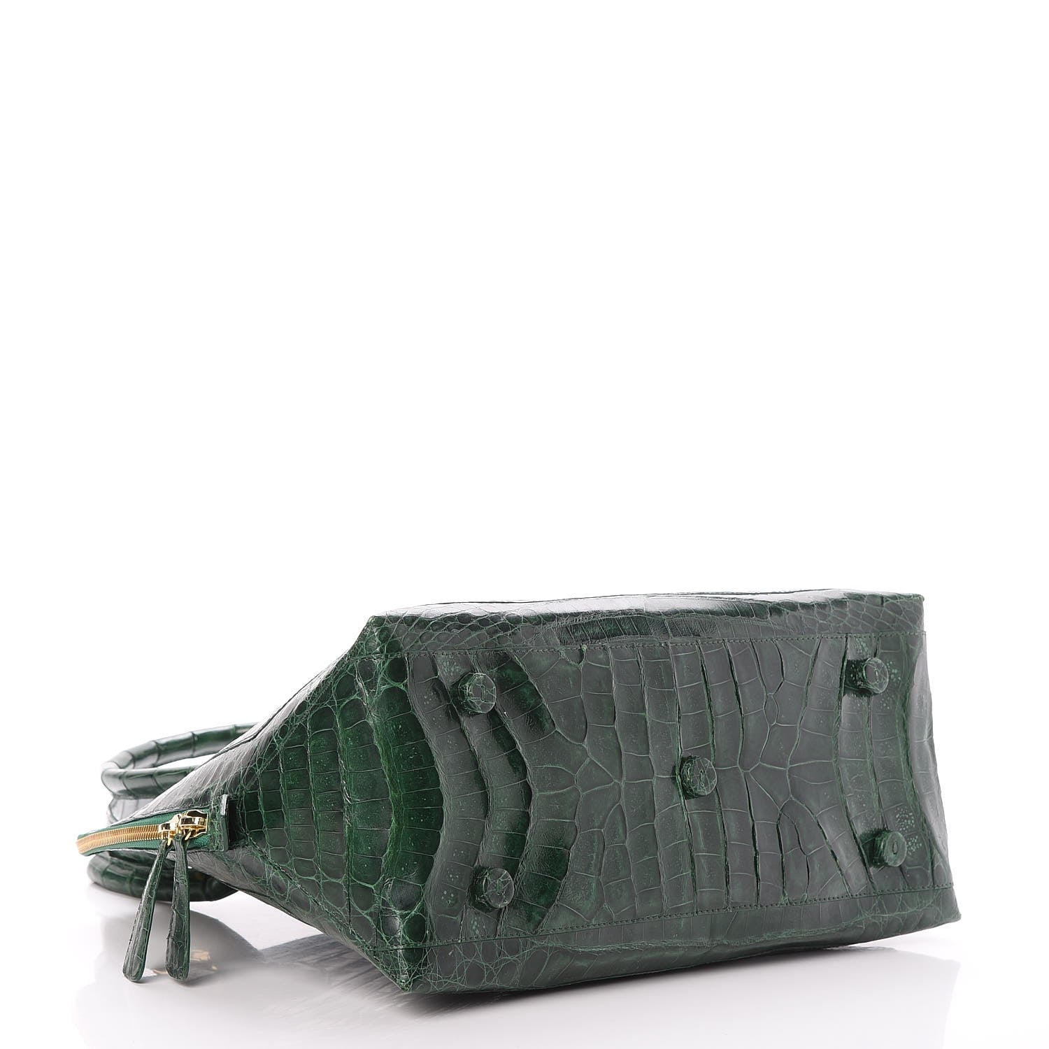 Nancy Gonzalez Crocodile Top Handle Tote Green 4 of 7