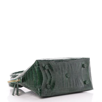 Nancy Gonzalez Crocodile Top Handle Tote Green 4 of 7