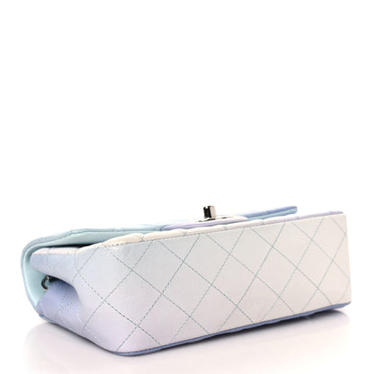 Chanel Perforated Lambskin Quilted Mini Rectangular Flap Light Blue Light Purple White 4 of 9