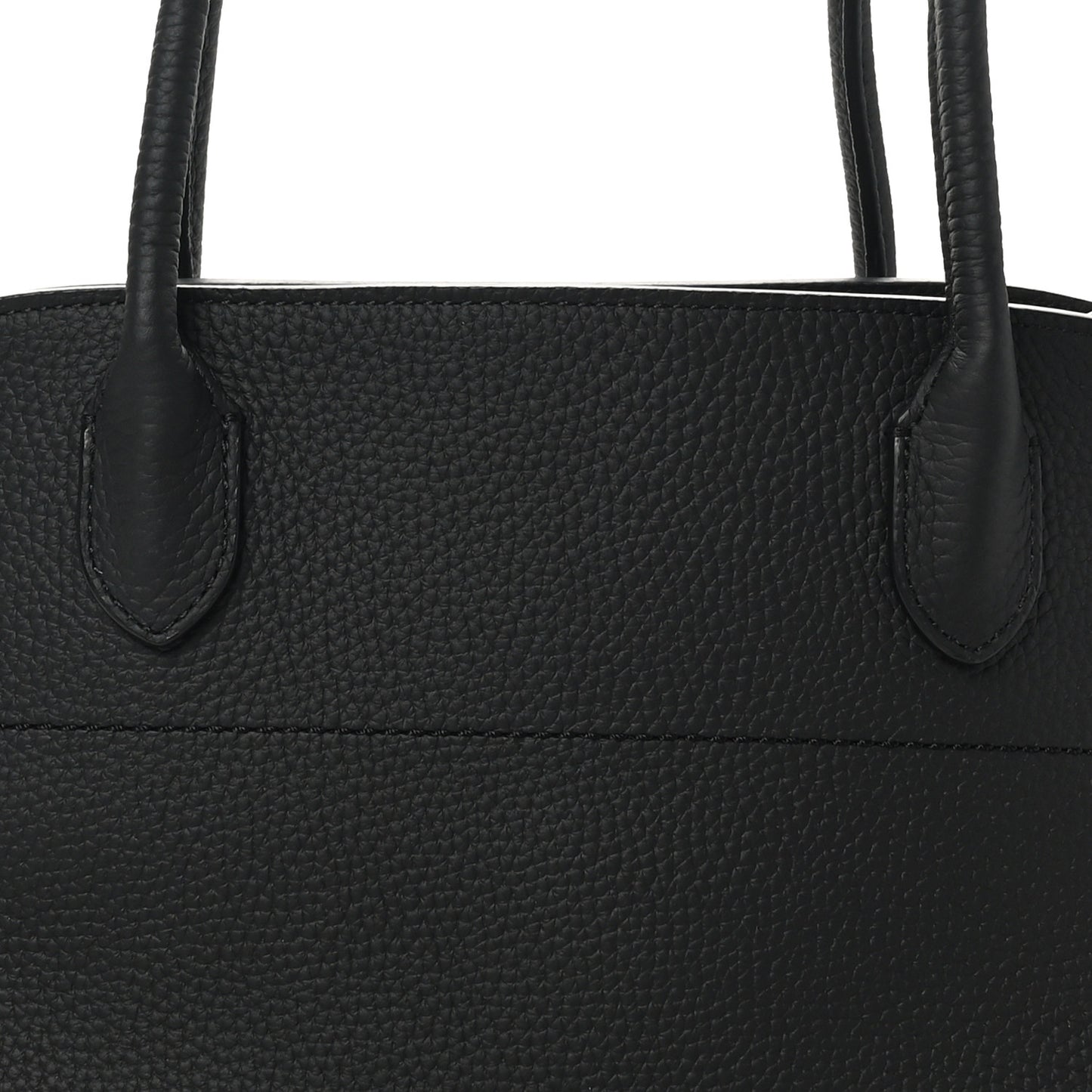 Matte Grained Calfskin Margaux Shoulder 12 Black