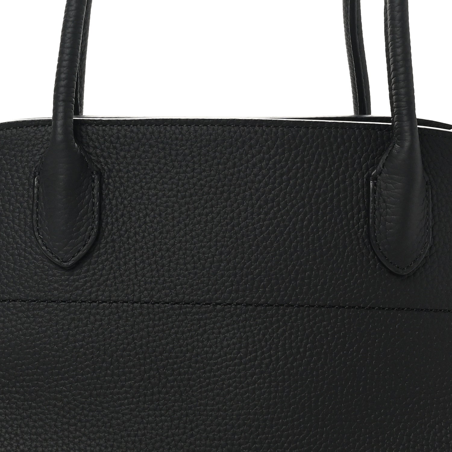 The Row Matte Grained Calfskin Margaux Shoulder 12 Black 7 of 9