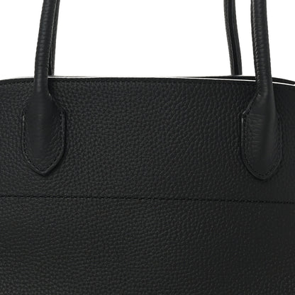 The Row Matte Grained Calfskin Margaux Shoulder 12 Black 7 of 9