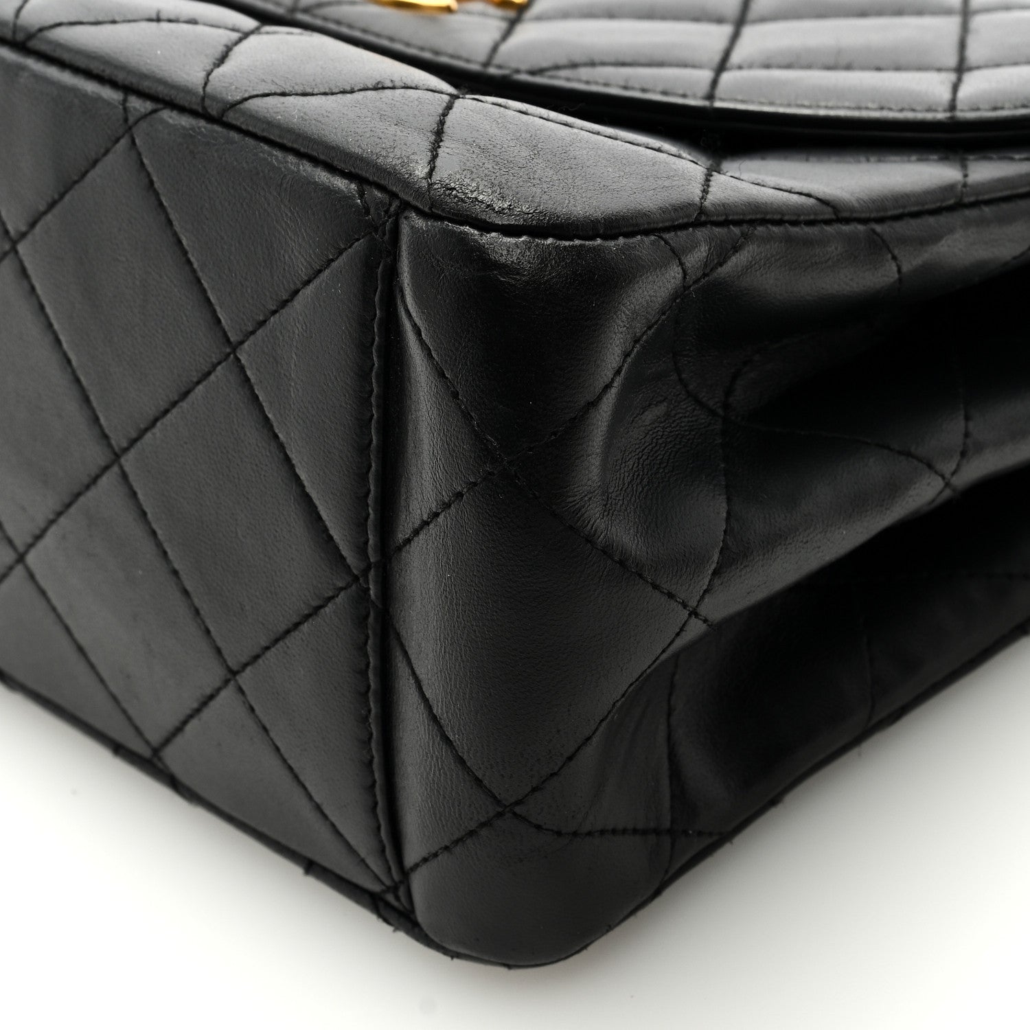 Chanel Lambskin Quilted CC Flap Shoulder Bag Black 8 of 8