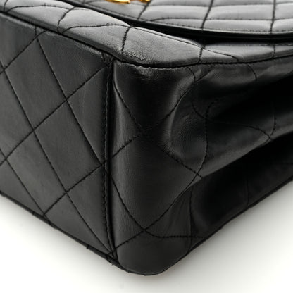 Chanel Lambskin Quilted CC Flap Shoulder Bag Black 8 of 8