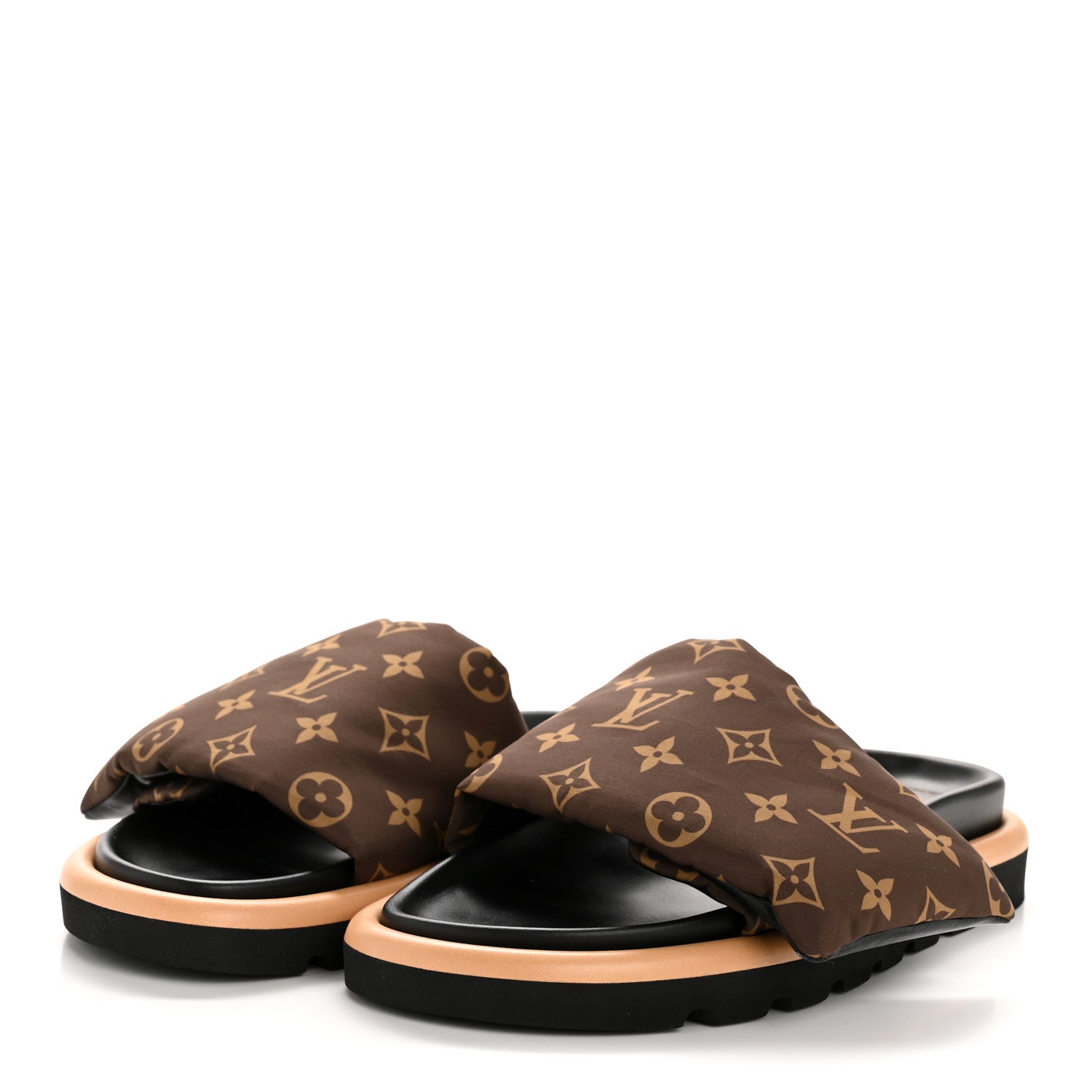 Louis Vuitton Nylon Monogram Pool Pillow Comfort Mule 40 Cacao Brown 4 of 10