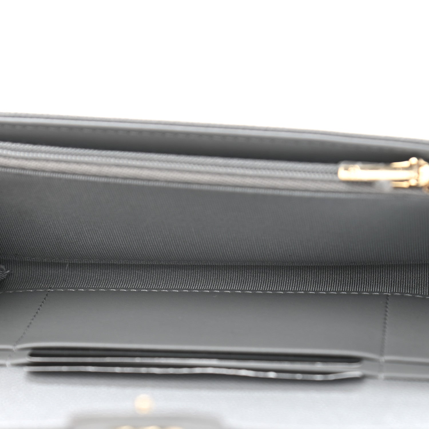 Chanel Caviar Quilted Medium Flap Wallet Grey 5 of 8