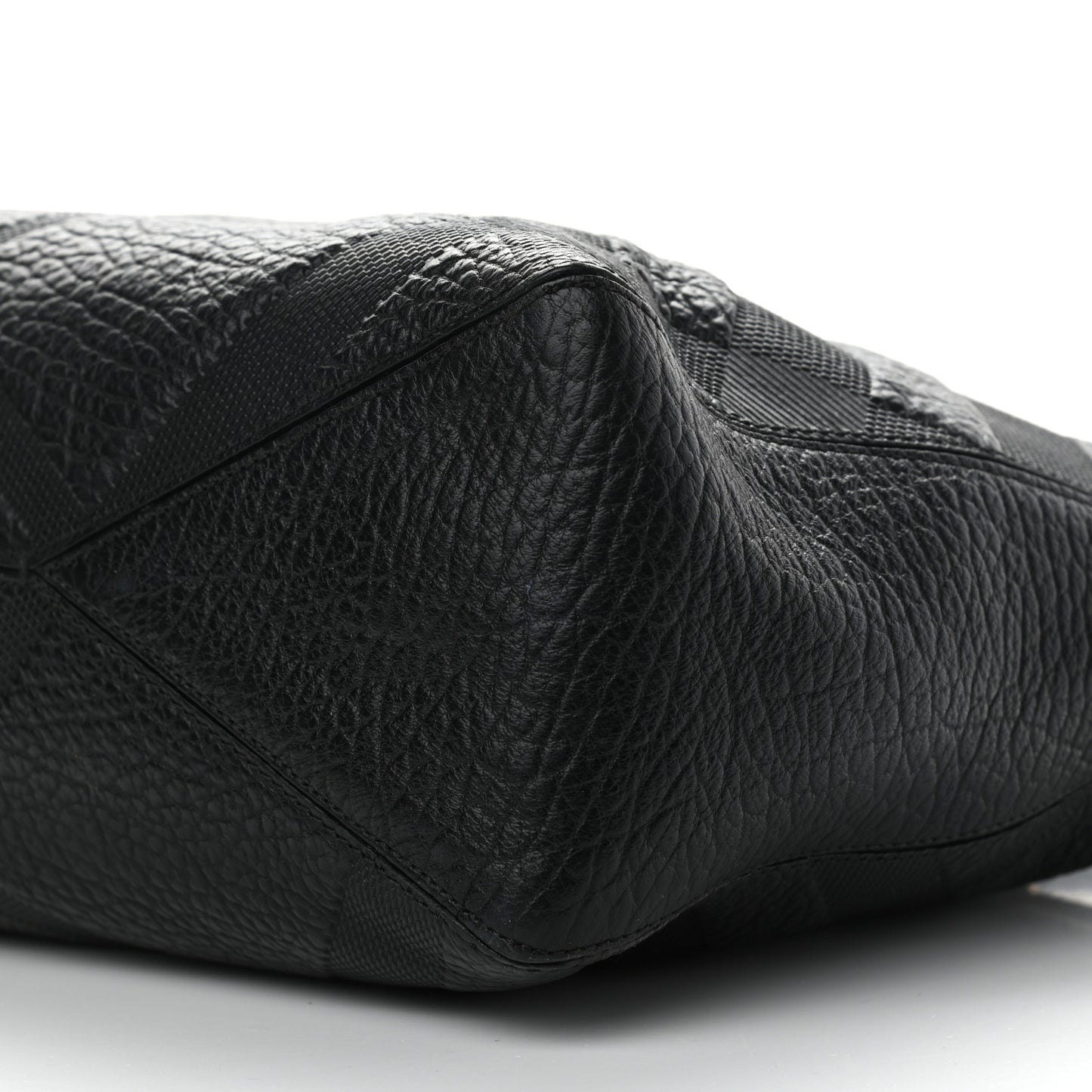 Heritage Grain Check Embossed Medium Dewsbury Tote Black