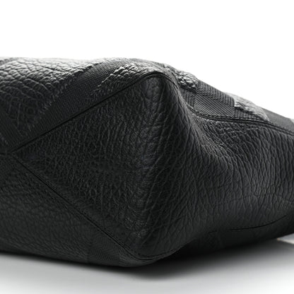 Burberry Heritage Grain Check Embossed Medium Dewsbury Tote Black 10 of 12