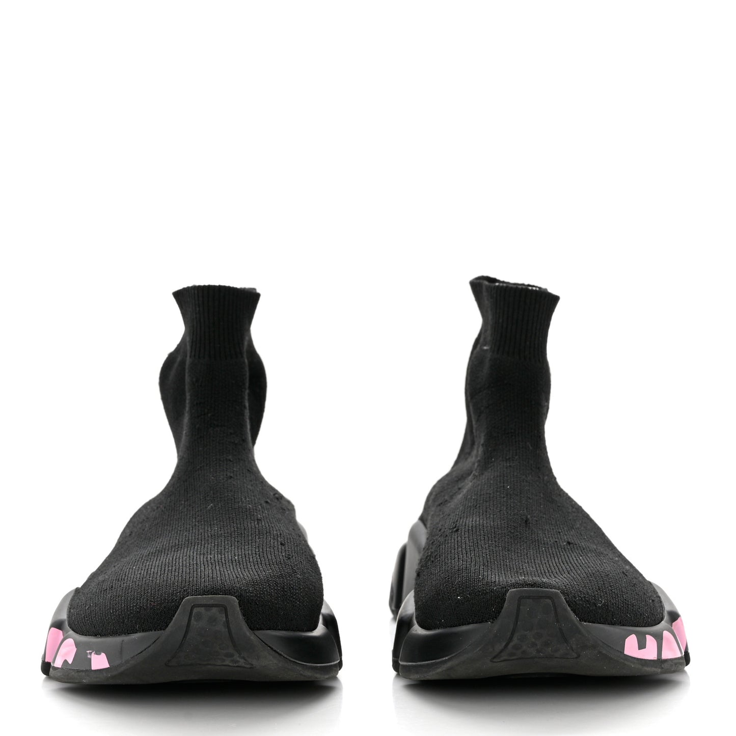 Recycled Knit Womens Speed Graffiti Sneakers 39 Black Pink