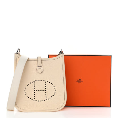 Hermes Taurillon Clemence Amazone Evelyne TPM Nata Craie 12 of 12