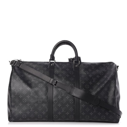 Louis Vuitton Monogram Eclipse Keepall Bandouliere 55 1 of 9
