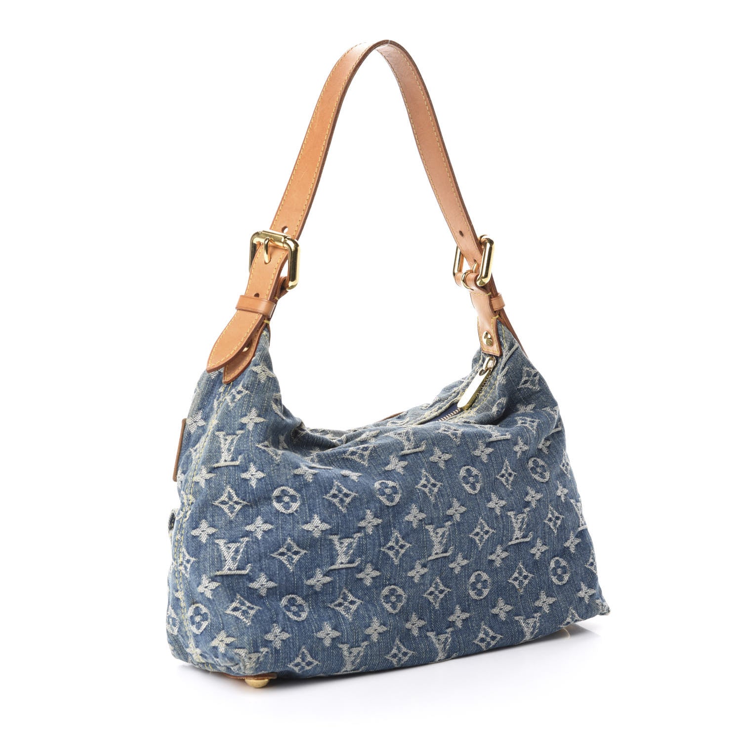 Louis Vuitton Monogram Denim Baggy PM Blue 3 of 10