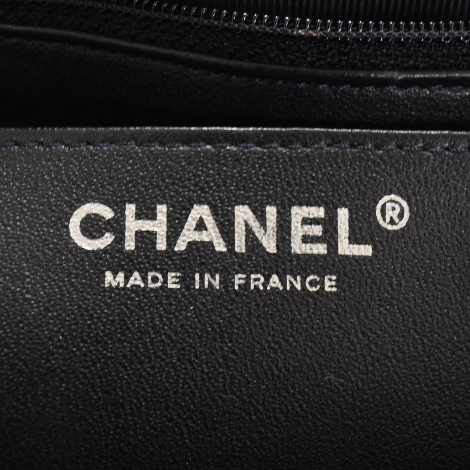 Chanel Crackled Patent Jumbo Flap Navy Blue 10 of 11