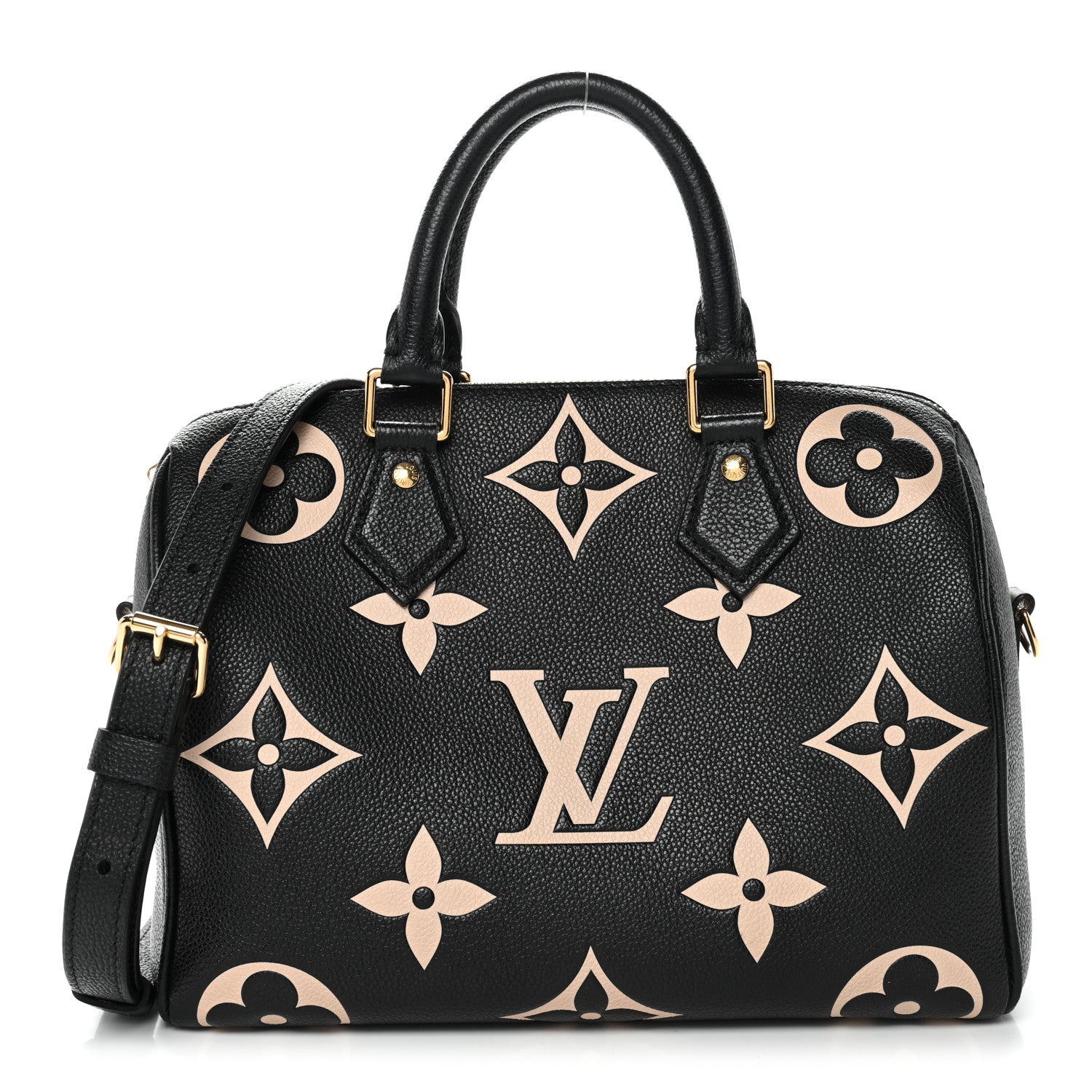 Louis Vuitton Empreinte Monogram Giant Speedy Bandouliere 25 Black