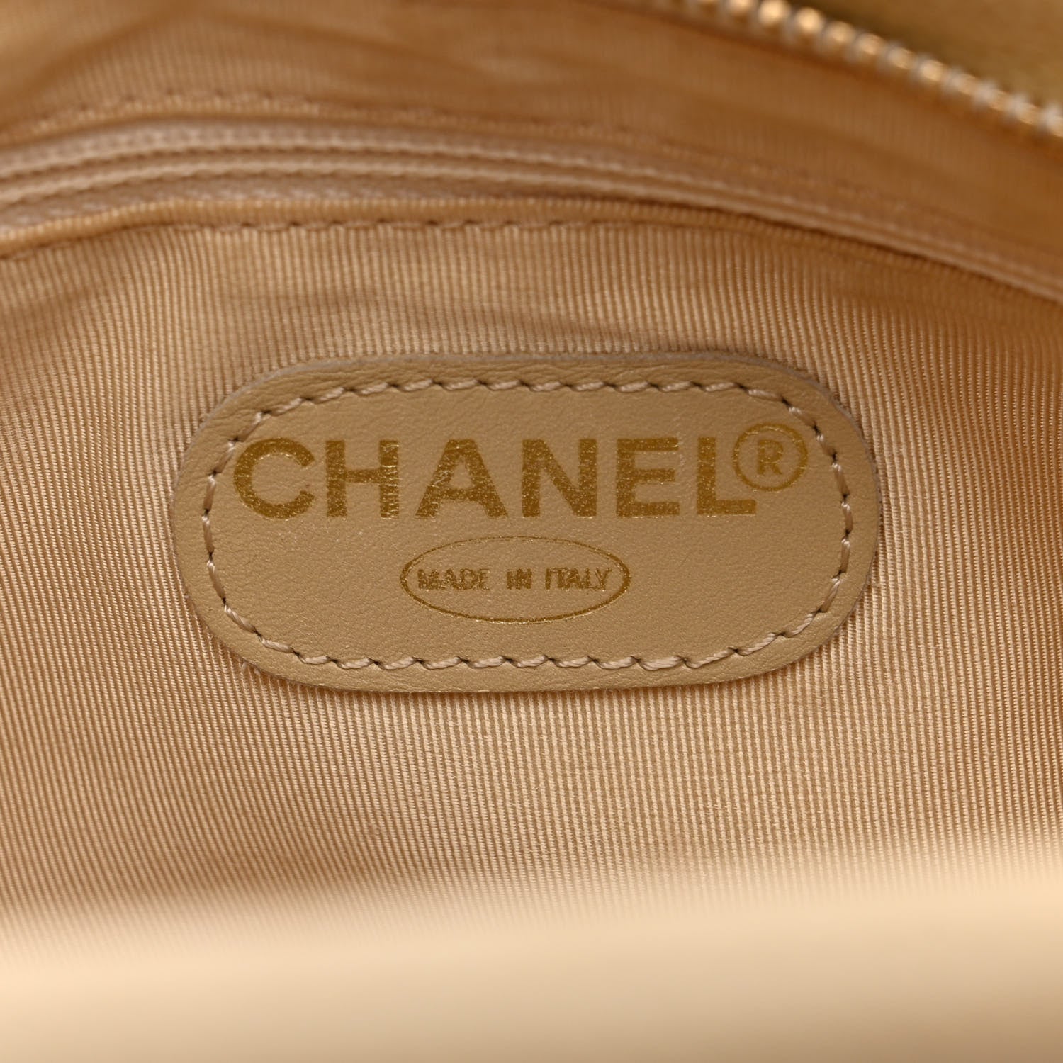 Chanel Caviar Wood Handle Handbag Beige 8 of 16