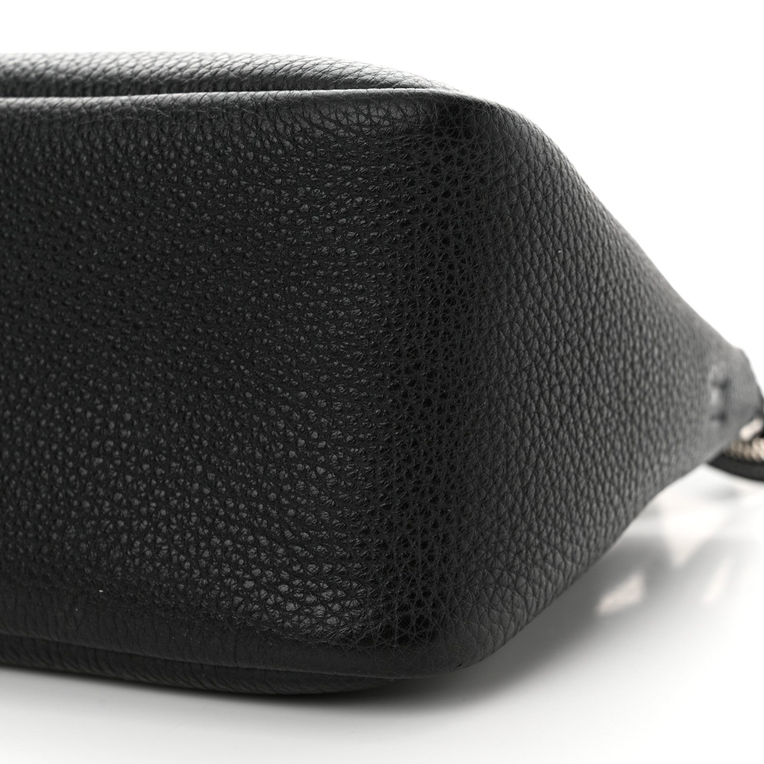 Prada Vitello Daino Soft Mini Zippered Top Handle Bag Black 9 of 10