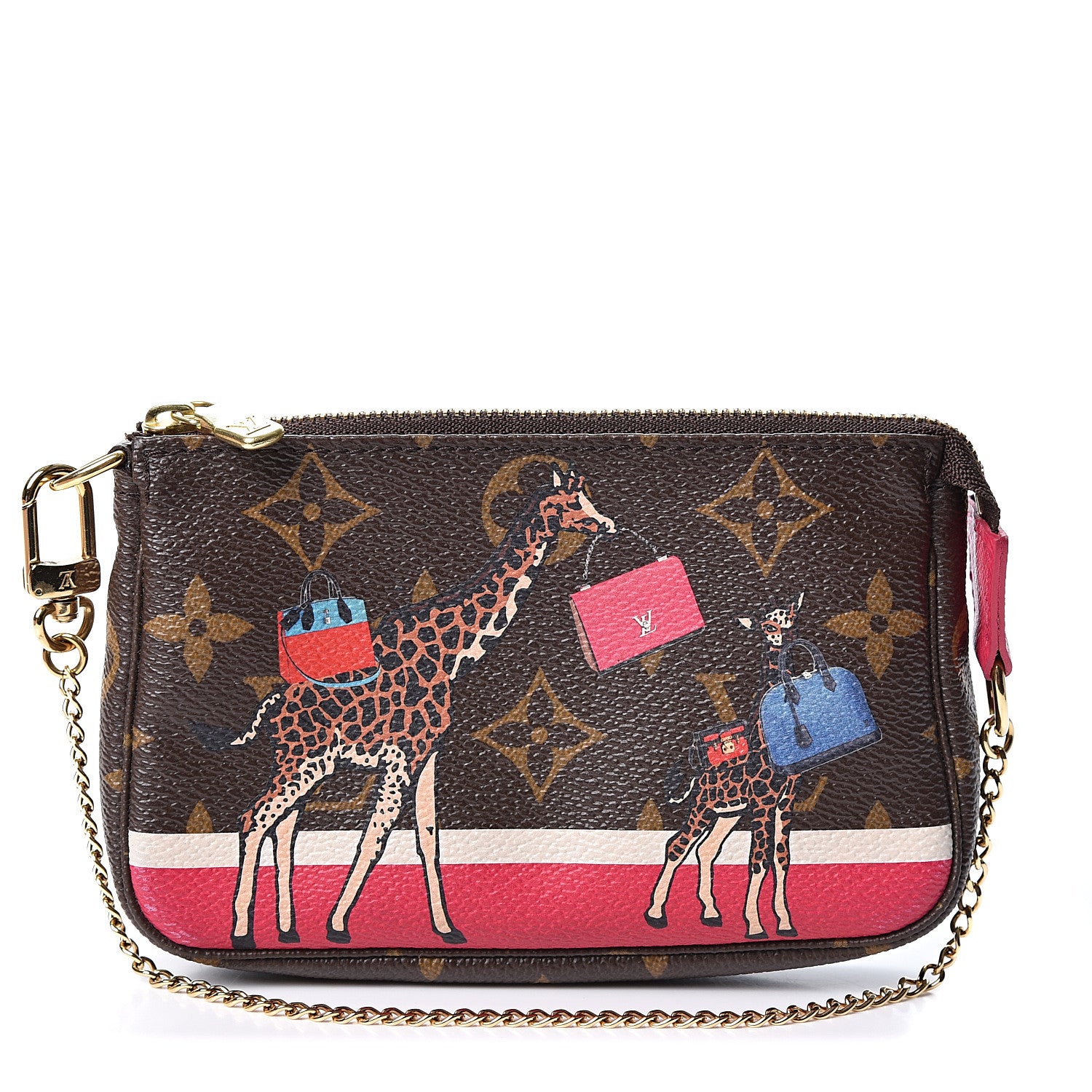 Louis Vuitton Monogram 2017 Christmas Animation Mini Pochette Accessories 1 of 9