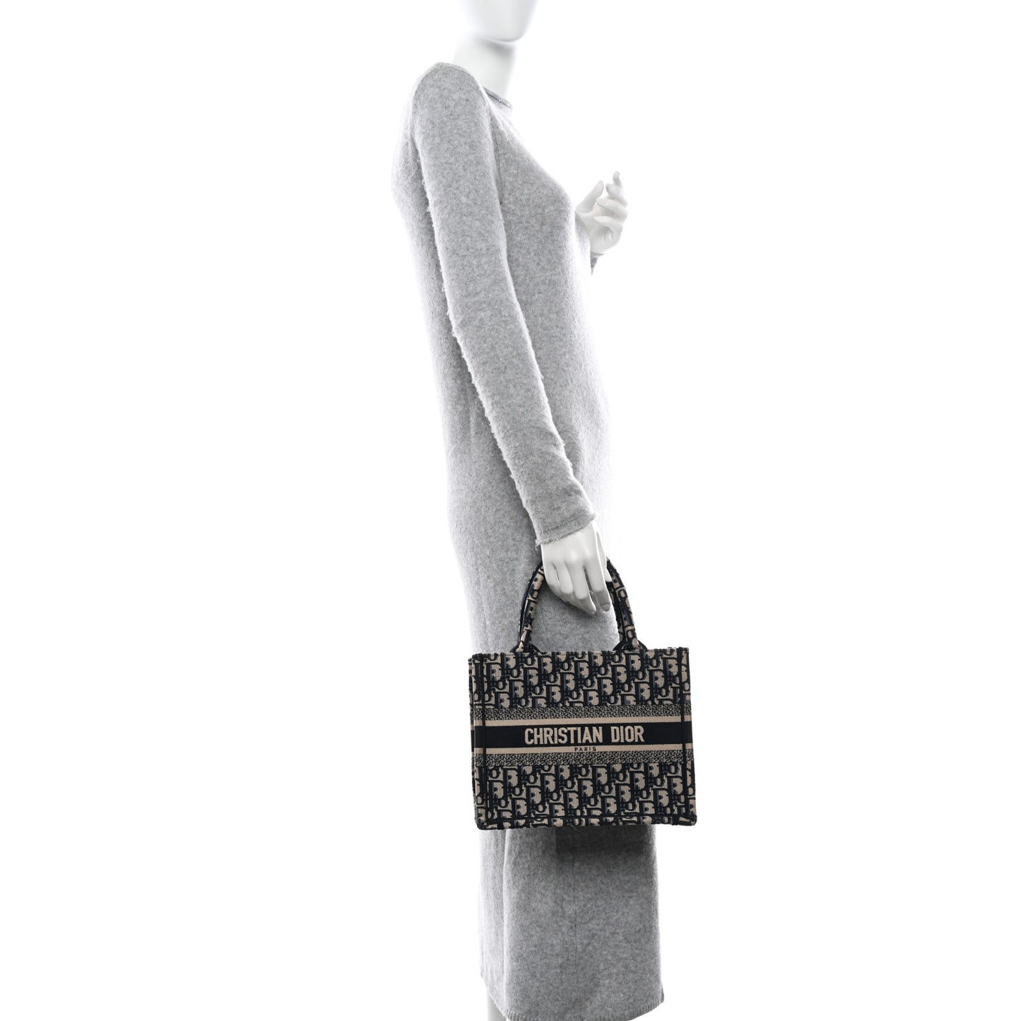 Oblique Small Book Tote Blue Multicolor