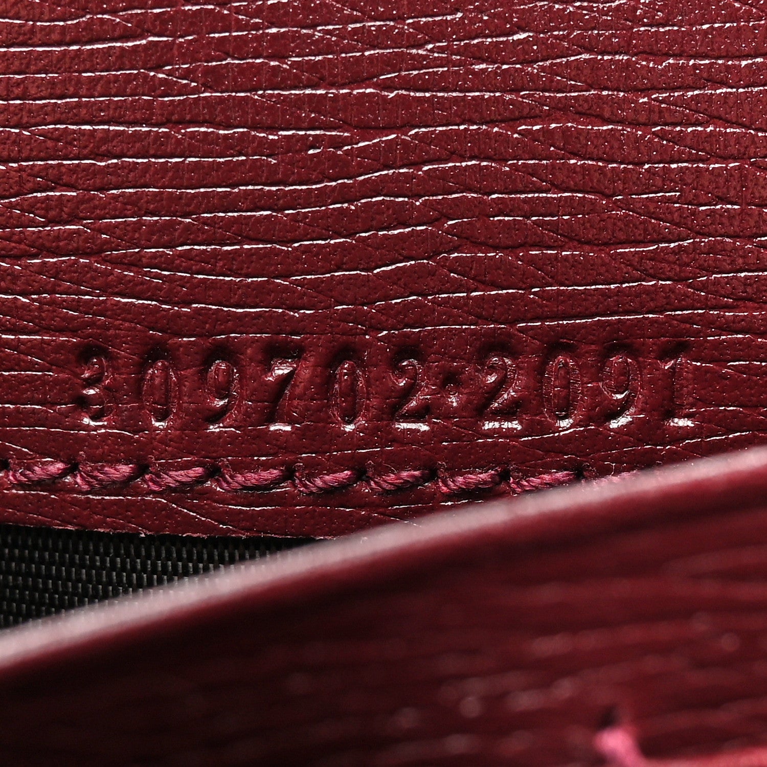 Gucci Calfskin Heartbeat Print Flap Wallet New Wine 7 of 9