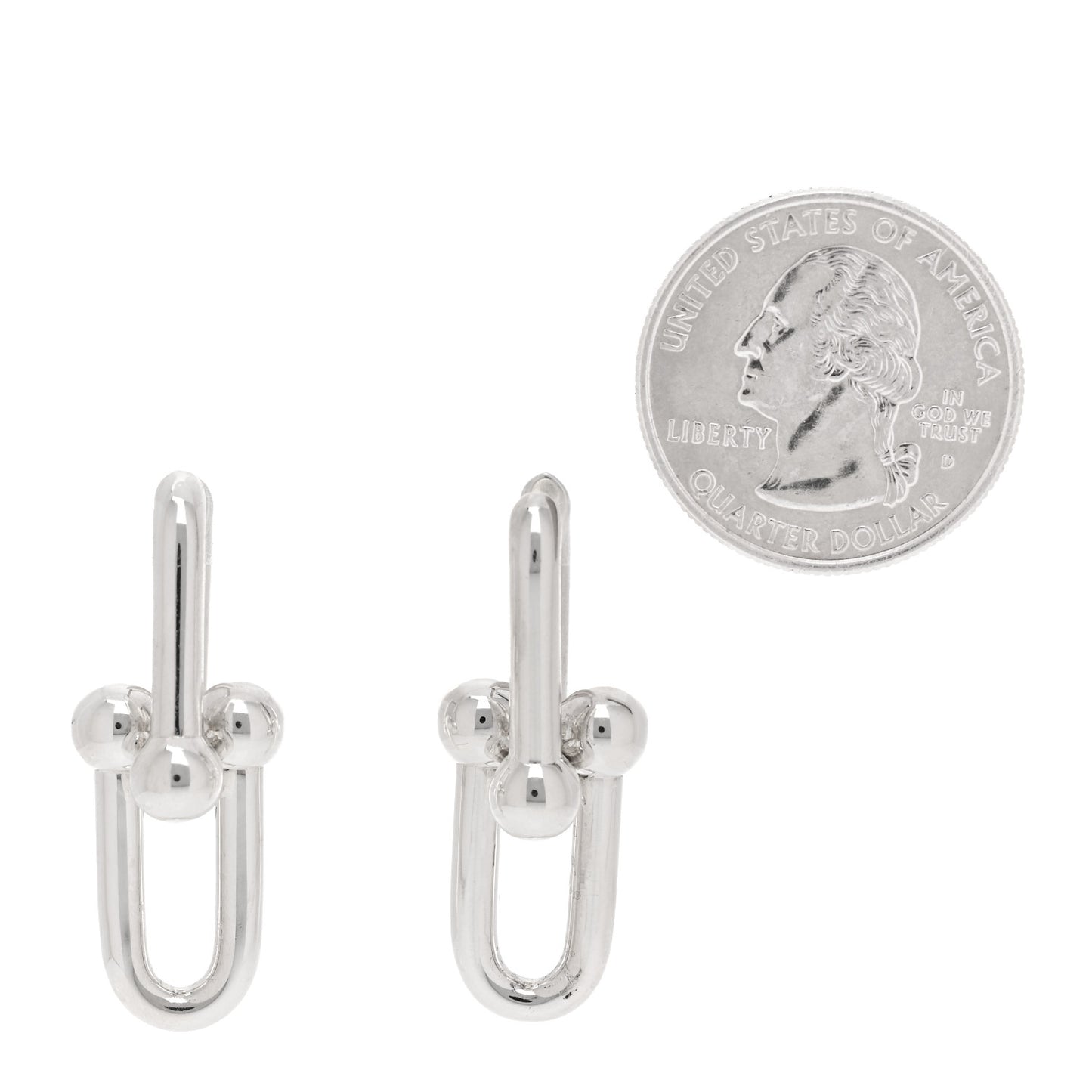 Sterling Silver Large HardWear Link Earrings