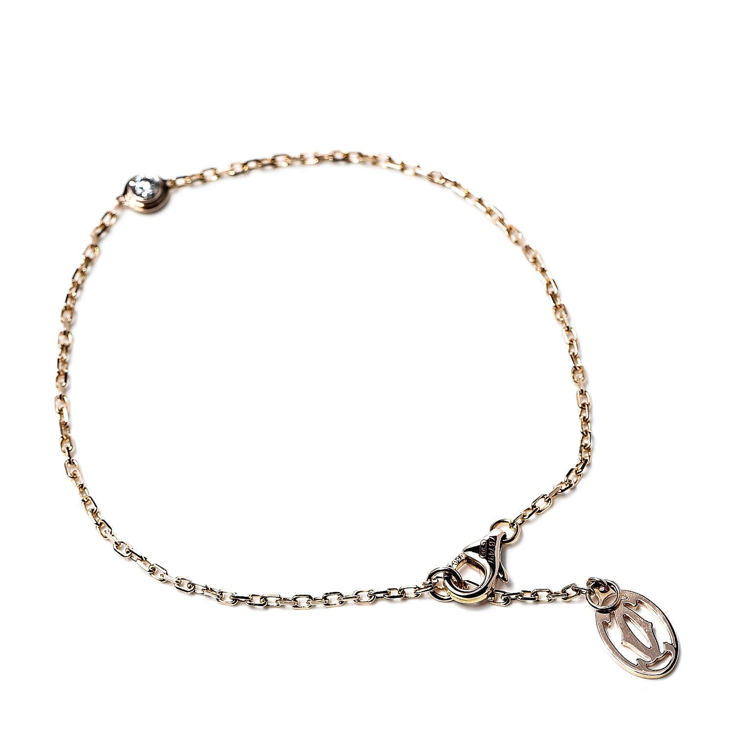 Cartier 18K Pink Gold Diamond SM D'Amour Bracelet 3 of 5