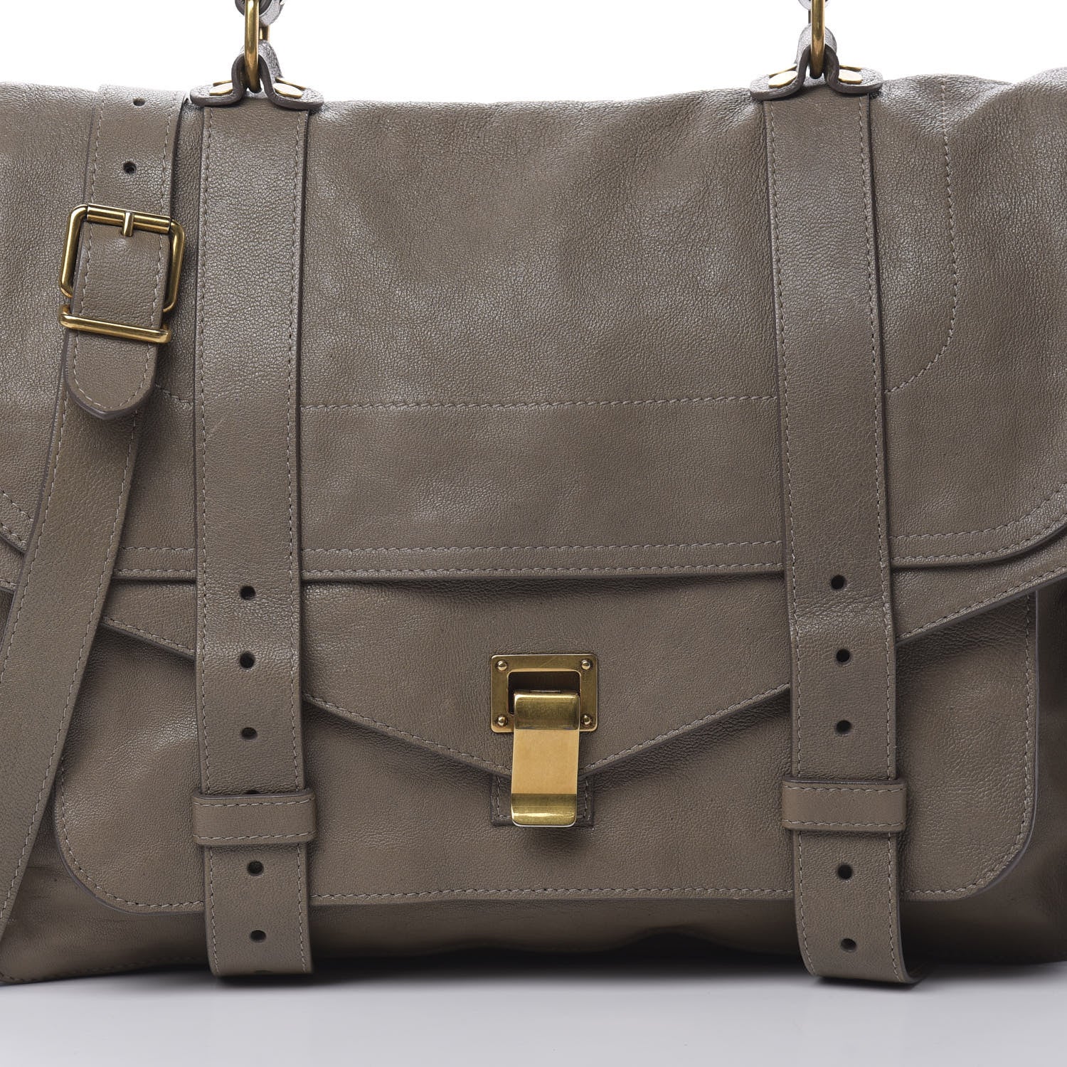 Proenza Schouler Lambskin Large PS1 Satchel Smoke 9 of 17