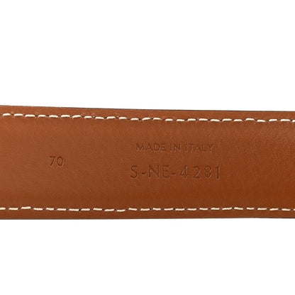 Celine Canvas Calfskin Medium 25mm Triomphe Belt 70 28 Tan 6 of 7