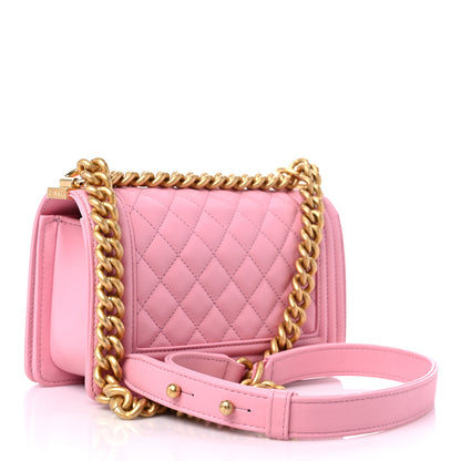 Chanel Calfskin Quilted Small Boy Flap Light Pink 3 of 10