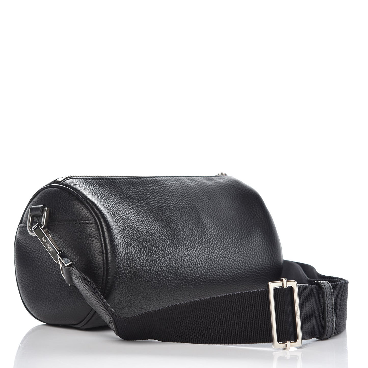 HOMME Grained Calfskin Mens Roller Pouch Black