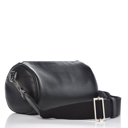 Christian Dior HOMME Grained Calfskin Mens Roller Pouch Black 3 of 8