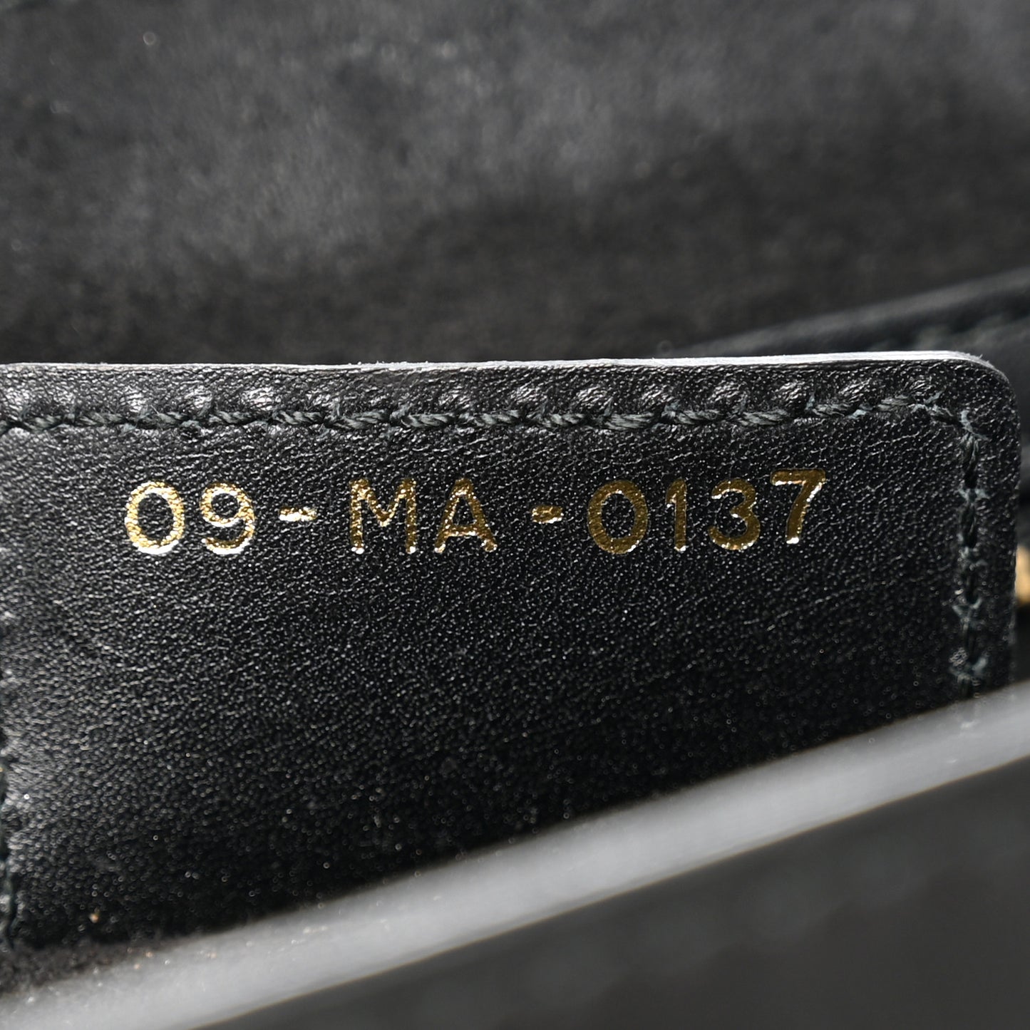 Calfskin D Fence Saddle Bag Black