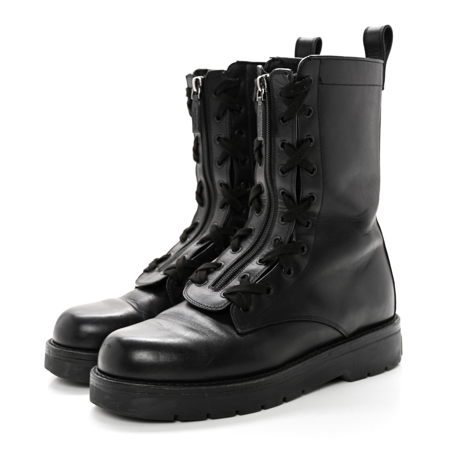 Valentino Garavani Calfskin XCombat 20/40mm Boots 40 Black 3 of 11