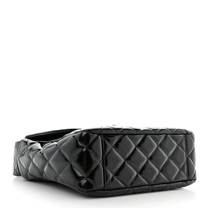 Chanel Patent Quilted Shoulder Flap Bag Black 4 of 10