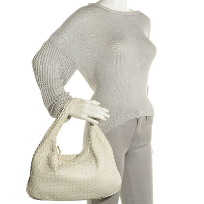 Bottega Veneta Nappa Intrecciato Medium Veneta Hobo White 2 of 9