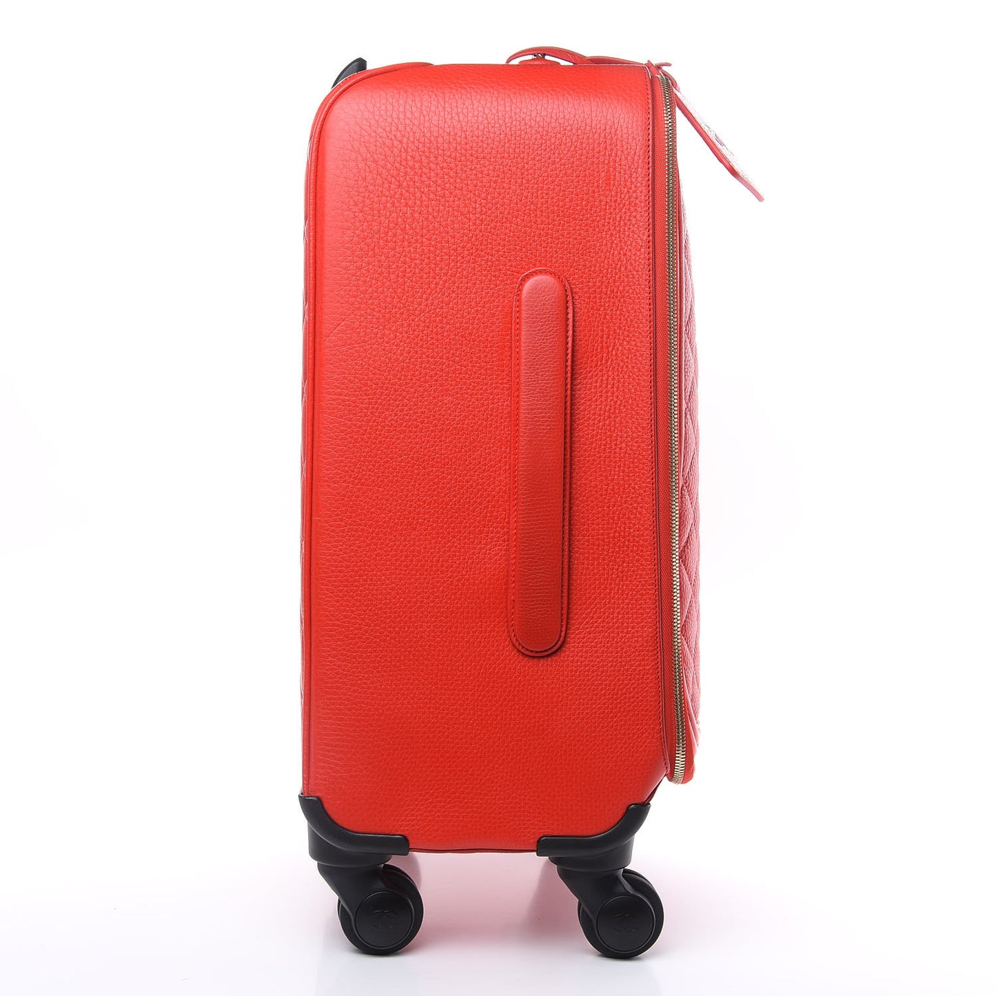 Calfskin Quilted Coco Case Trolley Red