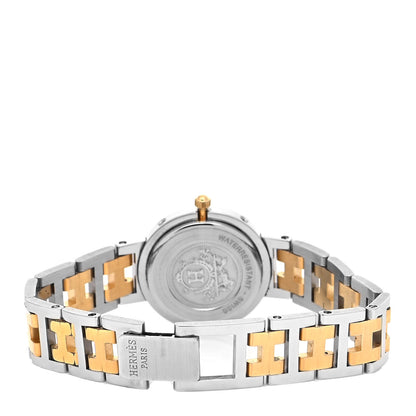 Hermes Stainless Steel 24mm Clipper Quartz Watch Gold 3 of 4