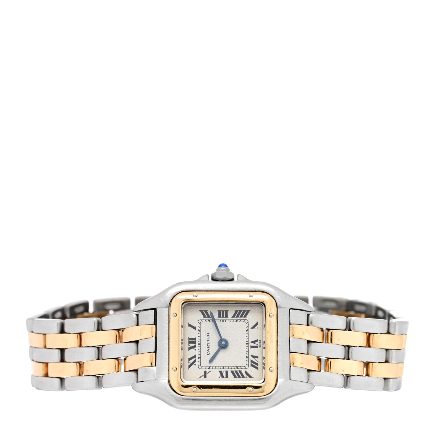 Cartier Stainless Steel 18K Yellow Gold 22mm Panthere Quartz Watch 2 of 4