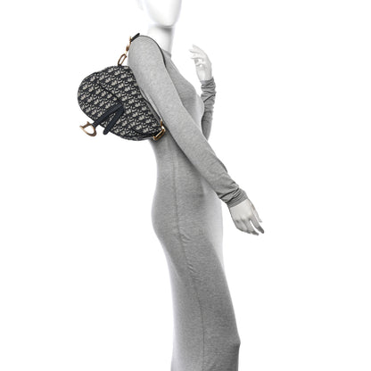 Christian Dior Oblique Saddle Bag Blue 2 of 10