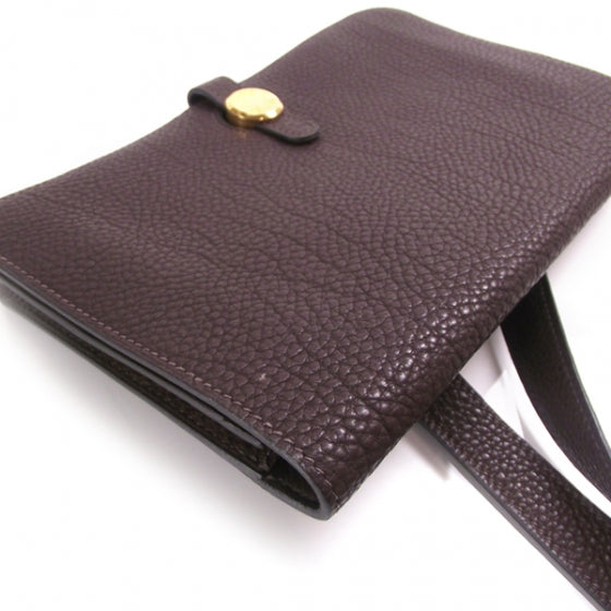 Hermes Chevre Mysore Wallet Belt Brown 10 of 10