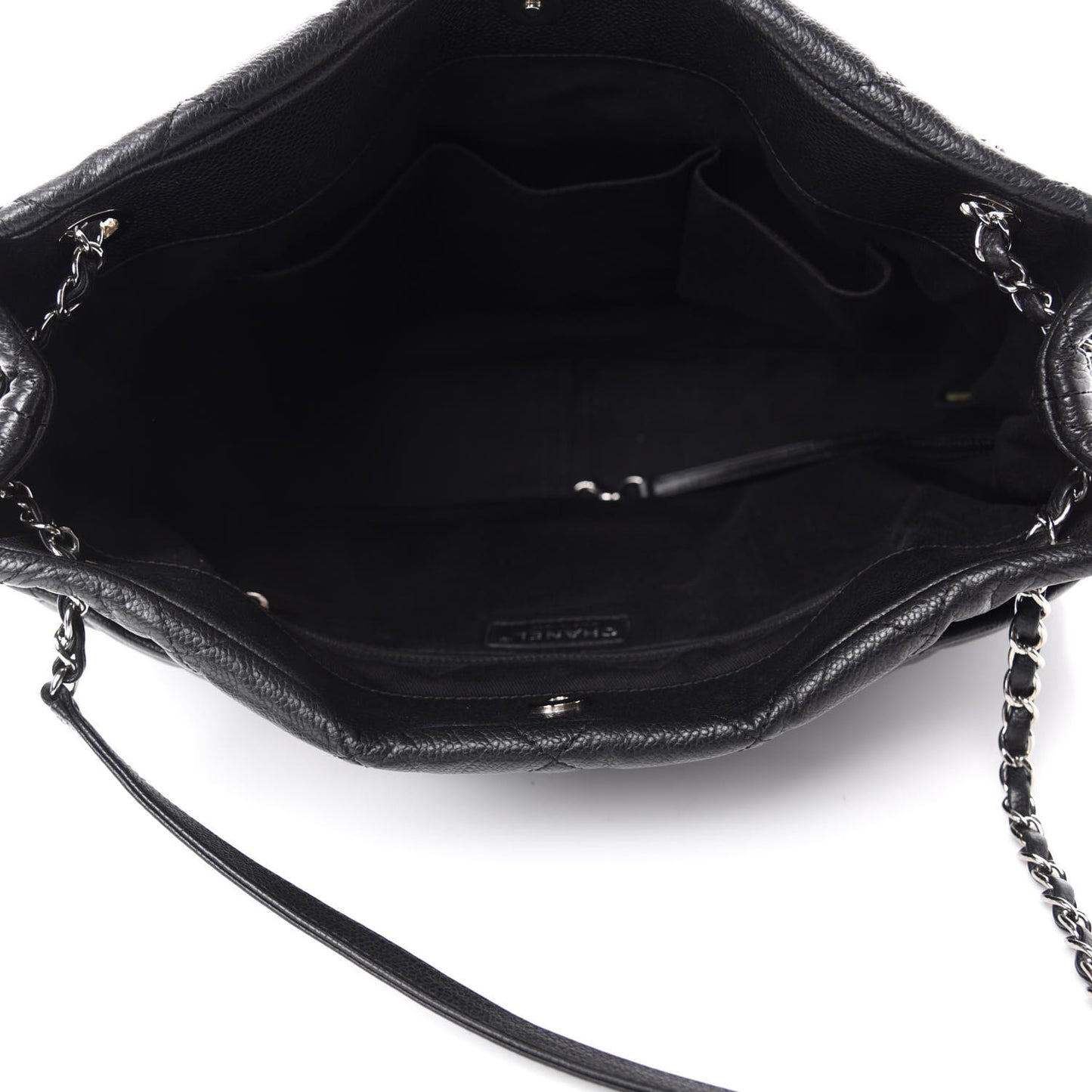 Caviar Quilted Timeless CC Soft Tote Black